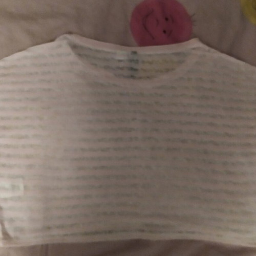 Crop H&M size S like new, white and pink