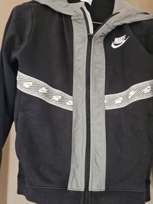 Nike kids' zip-up cardigan like new, black and grey, size M