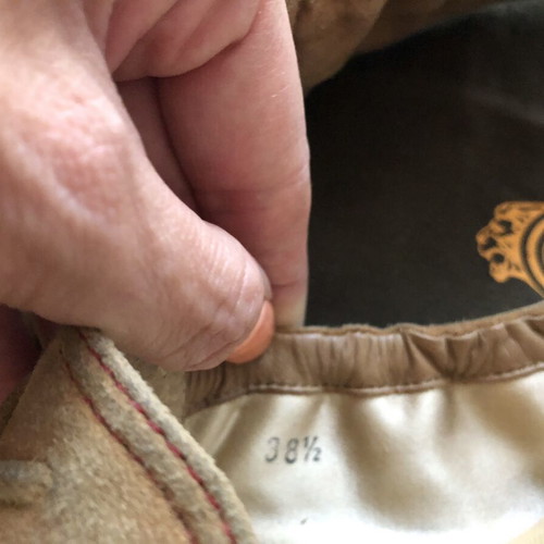 Tod's camel suede ballerina flats size 38.5