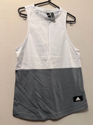 Adidas women's athletic tank top XS like new, grey and grey-green