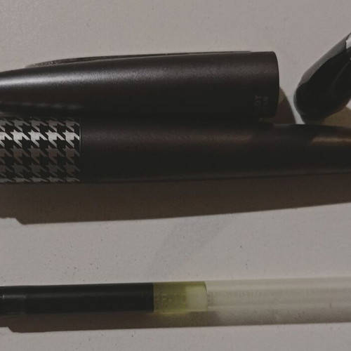 Pilot Japan pen used, gray with black accents