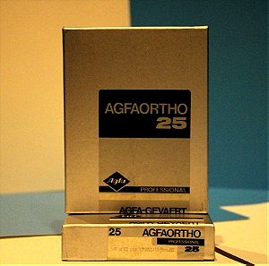 AGFARTHO 25 / Orthochromatic / Copying Document Film/ 9x12 cm