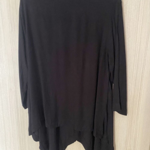 Philosophy black asymmetrical viscose blouse M/L