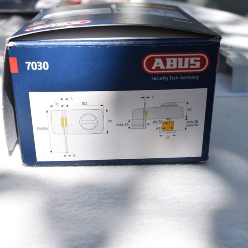 Abus Germany security lock used, missing some mounting screws