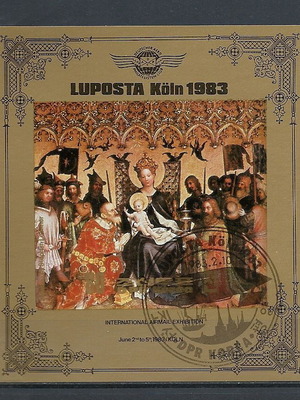 M-sheet Κορέα 1983 μεταχειρισμένο, International Airmail Exhibition-Luposta Köln