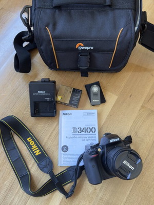 Nikon D3400 camera kit with 18-55mm VR lens