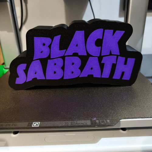 Black Sabbath lamp like new, USB powered with switch