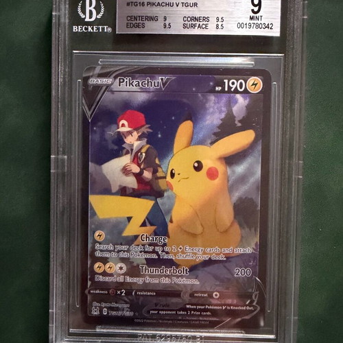 Pokémon TCG Pikachu V BGS 9 new from Lost Origin
