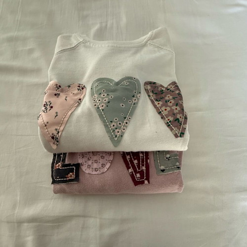 Zara blouses for 6-year-old girl 116 cm like new, white and pink