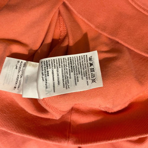 Superdry hoodie like new, pink coral, unisex, size L slim fit