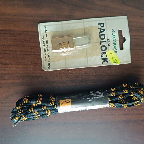 Camping set new with Panda flask 750ml, Compass multi-tool, Jack Wolfskin laces, Compass padlock