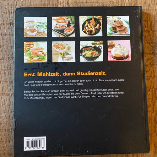 Easy Cooking Book for Students in German like new