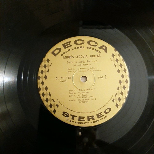 Segovia Suite In Modo Polonico LP 33rpm like new, classical music