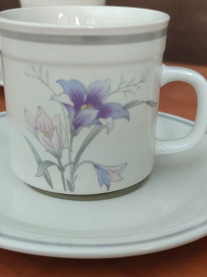 Sango Manor Tea Set for 12, vintage, like new, stoneware floral design