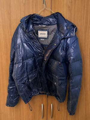 Geox Respira puffer jacket, navy blue, men's L
