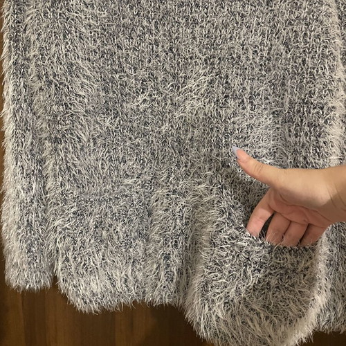 Pin Up women's long-sleeve sweater like new, gray with pockets
