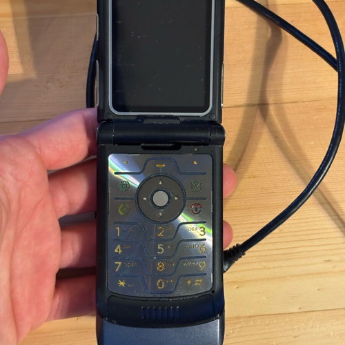 Motorola RAZR V3 cell phone used