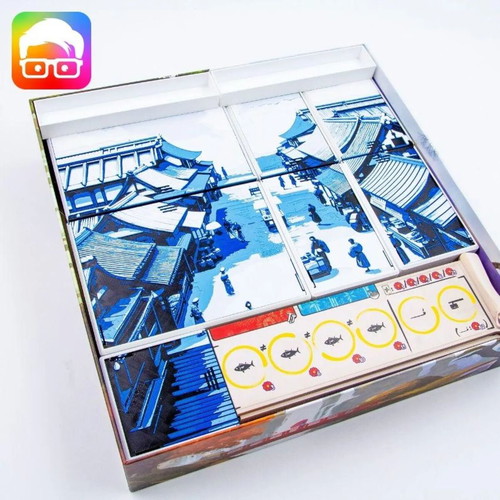 Iki Board Game Organizer with Thematic Lids, New