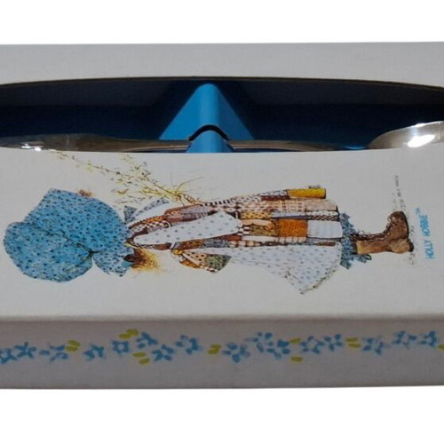 Oneida Holly Hobbie stainless feeding spoon new with collectible box