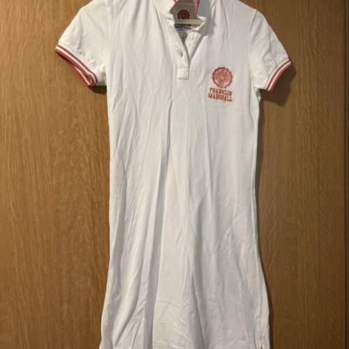 Franklin Marshall summer dress used, size M, white