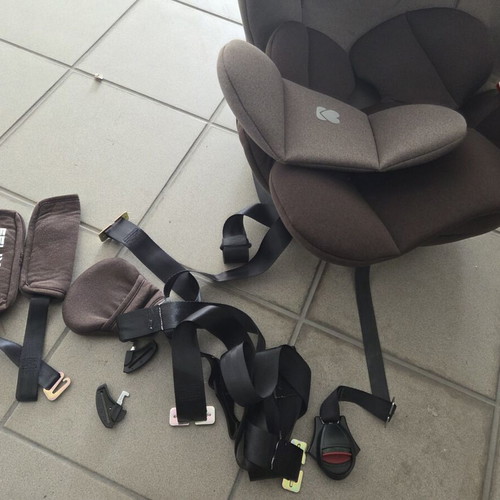 Kikka Boo Felix 0-36 kg car seat with Isofix used, brown