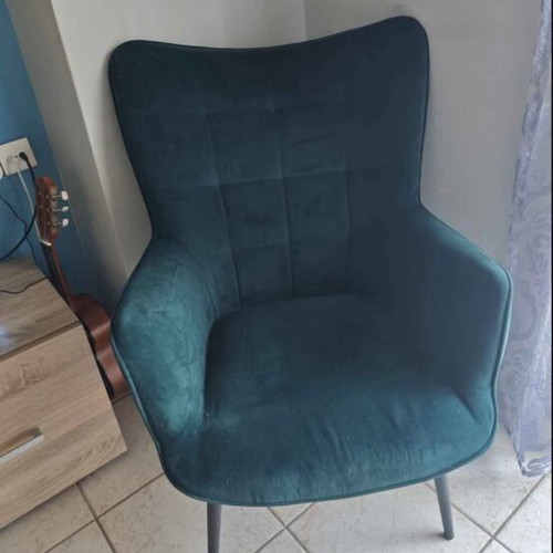 Velvet armchair
