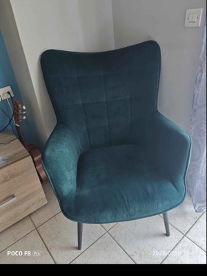 Velvet armchair