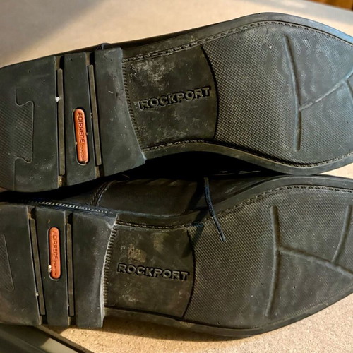 Rockport shoes 42 used, leather, black