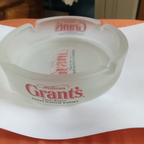 Grands Whisky Promotional Ashtray used, 14.5 cm diameter, four slots