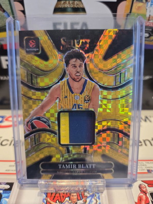 2025-26 Panini Select EuroLeague Tamir Blatt Patch /10 Gold Maccabi card