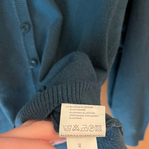Cardigan petrol like new, size M/L, soft fabric