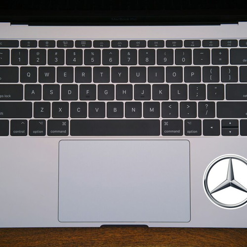 Mercedes logo sticker made to order, glossy paper