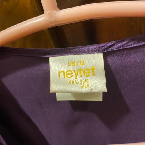 Neyret Paris silk robe XS like new, purple, 100% silk