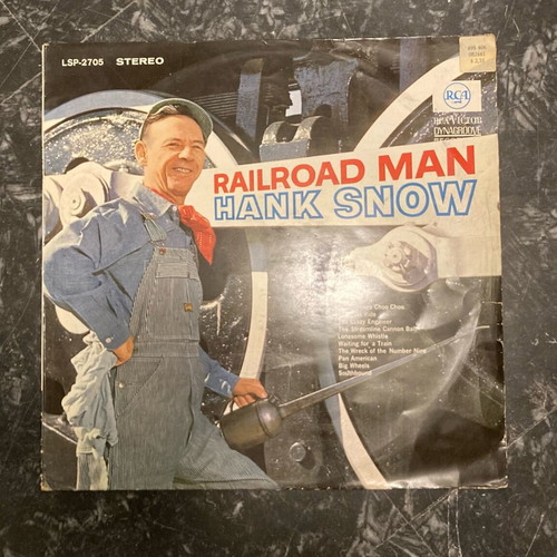 Hank Snow Railroad Man LP vinyl like new