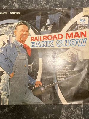 Hank Snow Railroad Man LP vinyl like new