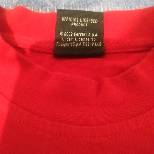 Vintage FERRARI Formula One F1 Racing Team T-Shirts Red