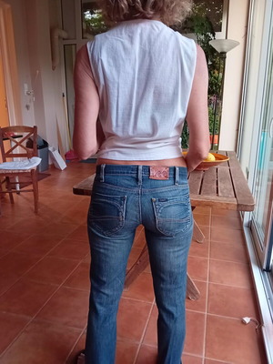 Lee Jeans classic cut used, size S, blue denim