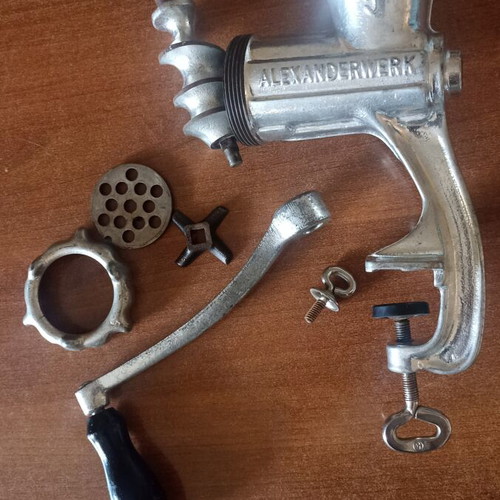 Alexanderwerk No 5 Vintage Cast Iron Meat Grinder Authentic German