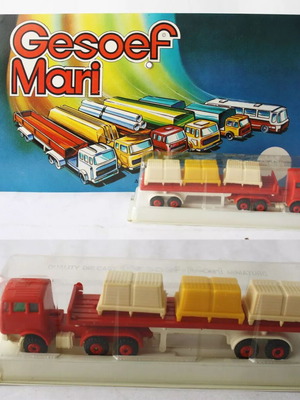 Vintage Gesoef Mari Polfi Efsi 1:90 Mercedes πλαστικό φορτηγάκι δεκαετίας 1970 καινούργιο