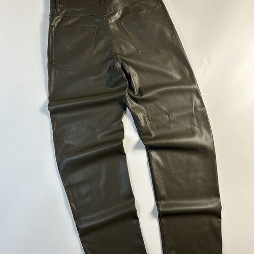 Bershka Vintage Y2K leather flared fit pants, size EU 36