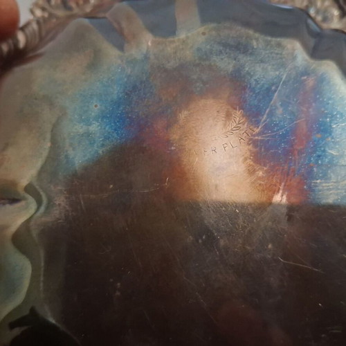 Silver-plated caviar serving dish like new, 16.5 cm diameter
