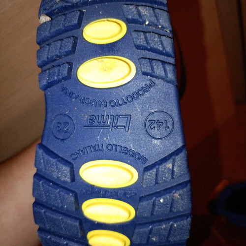 Galotses size 23 like new, blue and red
