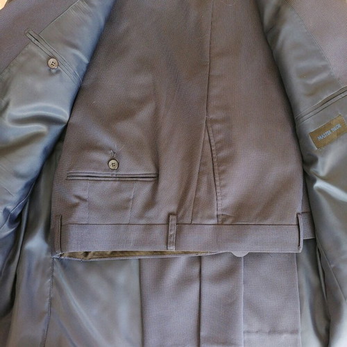 Master Tailor suit new, slim fit, blue, size 52-48