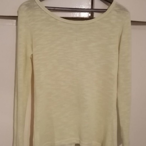 Marlen blouse used, pale yellow with back zipper