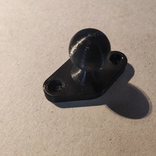 Ram mount adaptor for motorcycle new, 3d printed with PETG