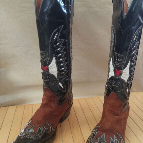 Buffalo Western Boots Flora like new, brown leather, size 38