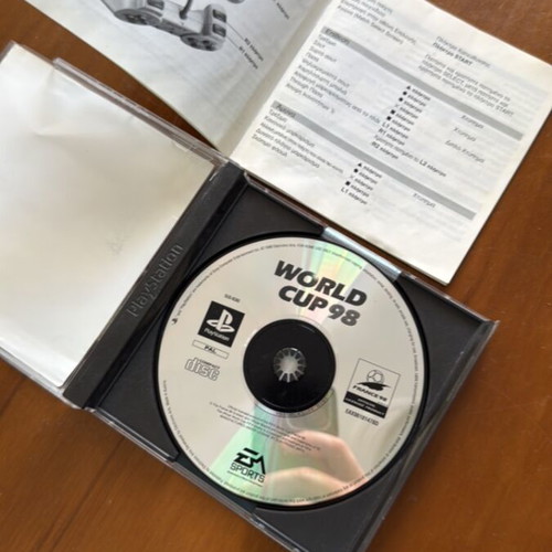 World Cup 98 PlayStation 1 game used with manual
