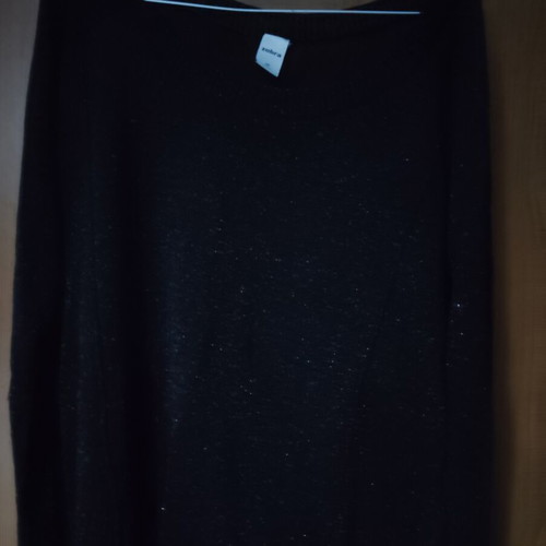 Lurex knitted blouse black, like new, size M