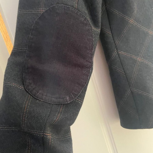 Orsay jacket blue with brown stripe and corduroy elbow in like new condition
