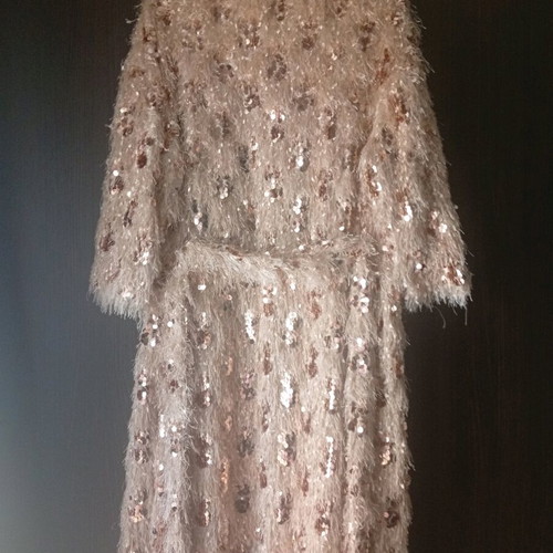 Zara women's coat new, beige and pink, size L